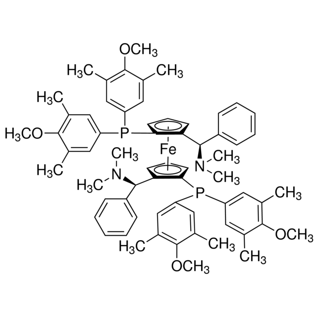 494227-37-1 H10719 (S,S)-(-)-2,2'-Bis[(R)-(N,N-dimethylamino)(phenyl)methyl]-1,1'-bis[di(3,5-dimethyl-4-methoxyphenyl)phosphino]ferrocene
(SP,S′P)-1,1′-双[双(4-甲氧基-3,5-二甲苯基)膦基]-2,2′-双[(R)-α-(二甲氨基)苯甲基]悠悠影视汇(876608-69-4)