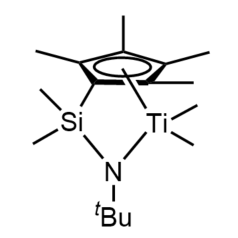 135072-62-7 H79645 (dimethylsilyl(t-butylamino))(tetramethylcyclopentadienyl)dimethyl titanium
[二甲基硅基)(叔丁基胺基)](四甲基环戊二烯基)二甲基钛